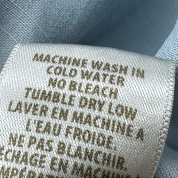 Strapless Wide Leg Chambray Jumpsuit Bella Dahl Womens M Light Blue - Picture 11 of 12